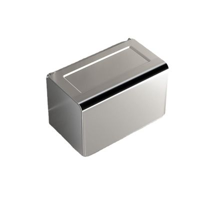 Duoduo Space Aluminum Tissue Box Cover, Container Napkin Organizer for Living Room, Bathroom, Kitchen, Bathroom, Bedroom, Rectangular (Silver)