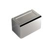 Duoduo Space Aluminum Tissue Box Cover, Container Napkin Organizer for Living Room, Bathroom, Kitchen, Bathroom, Bedroom, Rectangular (Silver) view 1