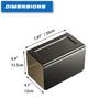 Duoduo Space Aluminum Tissue Box Cover, Container Napkin Organizer for Living Room, Bathroom, Kitchen, Bathroom, Bedroom, Rectangular (Silver) view 3