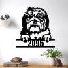 SILYHEART Shi Izu Wall Art with Custom House Number Funny Animal Pet Sign Modern Home Decor Personalized Front Porch Address Plaque Shi Izu Lover Gifts Dog Door Hanger 18in view 1
