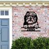 SILYHEART Shi Izu Wall Art with Custom House Number Funny Animal Pet Sign Modern Home Decor Personalized Front Porch Address Plaque Shi Izu Lover Gifts Dog Door Hanger 18in view 2