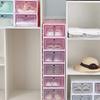 Ipetboom Shoes Storage Box Set 6pcs Stackable Shoe Racks Transparent Plastic Containers Space Saving for Closets Bedrooms view 4