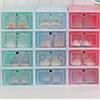 Ipetboom 6pcs Transparent Stackable Shoes Storage Box Small Plastic Container for Organizing Footwear for Use and Foldable Design view 3