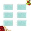 Ipetboom 6pcs Transparent Stackable Shoe Container Thicken Plastic Storage Box for Small Shoes for Closets and Entryways Space-saving Design in Green view 4