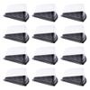 Housoutil 100pcs Transparent Triangle Cake Boxes Elegant Cupcake Container Packaging for Bakery Home Use Secure Buckle Design for Mousse Desserts Special Occasions view 1