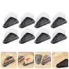 Housoutil 100pcs Transparent Triangle Cake Boxes Elegant Cupcake Container Packaging for Bakery Home Use Secure Buckle Design for Mousse Desserts Special Occasions view 3