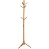 LFFH Floor Standing Coat Racks, Stable Triangle Base Creative Tree Shape Solid Wood Coat Stand Bedroom Clothes Hanging Hanger for Home Office (Color : Apricot) view 1