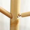 LFFH Floor Standing Coat Racks, Stable Triangle Base Creative Tree Shape Solid Wood Coat Stand Bedroom Clothes Hanging Hanger for Home Office (Color : Apricot) view 3