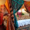 Bed Canopy King Queen Bali HI Made to Order Gypsy Hippy India Sari Saree Curtain Bedroom Decor Bohemian Chic view 3