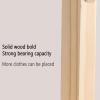 LFFH 8 Hooks Standing Coat Rack, Square Base Creative Tree Shape Solid Wood Coat Stand Bedroom Clothes Hanging Hanger for Home Office (Color : Apricot) view 3