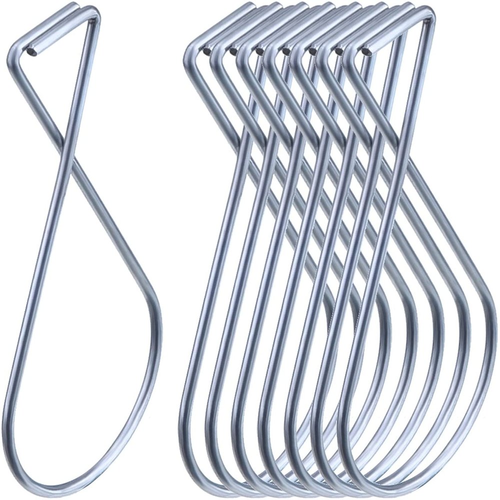 Outus 300 Packs Hook Clips Ceiling Tile Hooks T-bar Drop Ceiling Clips for Office, Classroom, Home and Wedding Decoration, Hanging Sign from Suspended Tile/Grid/Drop Ceilings