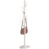 LFFH Solid Wood Coat Rack, Creative Disc Base Standing Coat Stand Bedroom Living Room Floor Clothes Hanger for Home Office (Color : White) view 1
