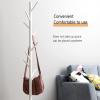 LFFH Solid Wood Coat Rack, Creative Disc Base Standing Coat Stand Bedroom Living Room Floor Clothes Hanger for Home Office (Color : White) view 4
