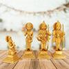 Brass Ram Darbar Statue Shree Ram Ji Sita Laxman Hanuman Home Dcor Puja Bhagwan Idol Murti for Mandir Temple 8.5 Inches view 2
