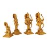Brass Ram Darbar Statue Shree Ram Ji Sita Laxman Hanuman Home Dcor Puja Bhagwan Idol Murti for Mandir Temple 8.5 Inches view 3
