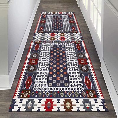 GRAPKS Hallway Runner Rug with Non Slip BackingWide 60cm/70cm/80cm/100cm Outdoor Indoor Kitchen Corridor Entryway Utility Area RugDurable Floor Mat (Size : 3.3 ft x 9.8 ft)