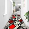 GRAPKS Very Long Hallway Hall Runner Narrow RugsModern Washable Area Rug Corridor, StairEntryway Non-Slip Long Entrance Floor Protection Mat 70x450cm (Size : 2.3 ft x 13.1 ft) view 4