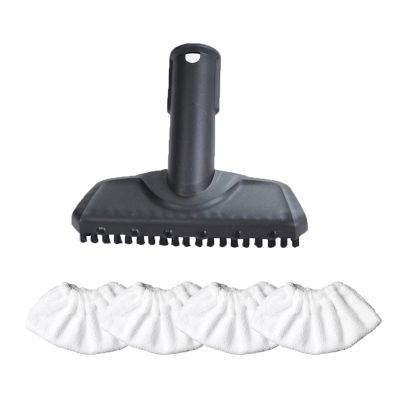LANGshaw 1Set Spray Nozzle Brush Head Mop Cloth Cover Compatible for KARCHER SC1 SC2 SC3 SC4 SC5 Steam Cleaner Mops Spare Parts Accessories Leisurely (Color : Set2)