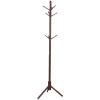 LFFH Floor Standing Coat Racks, Stable Triangle Base Creative Tree Shape Solid Wood Coat Stand Bedroom Clothes Hanging Hanger for Home Office (Color : Brown) view 1