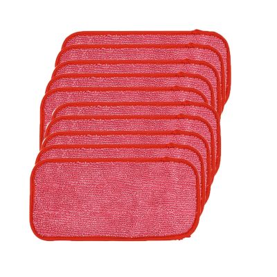 LANGshaw 10Pcs/lot Cleaning Mopping Pads Mop Cloth Compatible for Swiffer Wetjet Sweeper Wipes Pad Rag for Wet Jet Household Spare Parts Leisurely (Color : 5 red)