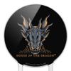 Acrylic House of the Dragon Skull Cake Topper Party Decoration for Wedding Anniversary Birthday Graduation view 3