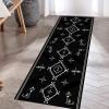 Hallway Runner Rug Contemporary Black White Bedroom Stair Entryway Area Rug 1m/1.5m/2m/2.5m/3m/3.5m/4m/4.5m/5m/6m Extra Long Carpet Runner Mat (Size : 2.3 ft x 16.4 ft) view 1