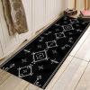 Hallway Runner Rug Contemporary Black White Bedroom Stair Entryway Area Rug 1m/1.5m/2m/2.5m/3m/3.5m/4m/4.5m/5m/6m Extra Long Carpet Runner Mat (Size : 2.3 ft x 16.4 ft) view 3