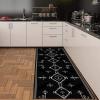 Hallway Runner Rug Contemporary Black White Bedroom Stair Entryway Area Rug 1m/1.5m/2m/2.5m/3m/3.5m/4m/4.5m/5m/6m Extra Long Carpet Runner Mat (Size : 2.3 ft x 16.4 ft) view 4