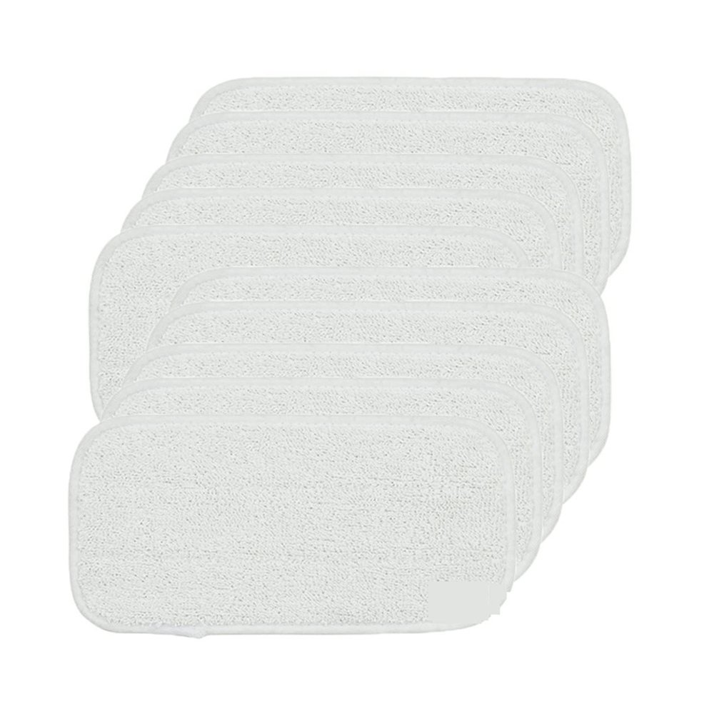 LANGshaw 10Pcs/lot Cleaning Mopping Pads Mop Cloth Compatible for Swiffer Wetjet Sweeper Wipes Pad Rag for Wet Jet Household Spare Parts Leisurely (Color : 5 White)