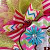 Easter Blessings Handmade Deco Mesh Wreath. Available in 24 inch and 28 inch diameters. view 3