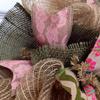 Burlap Easter Egg Deco Mesh Wreath with Pip Berries. Available in 24 inch and 28 inch diameters. view 4