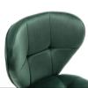 26 Inches Bar Chairs Bar Stools Set of 2 with Backs, Velvet Kitchen Island Counter Height, Metal Black Leg Upholstered Seat for Bars, Cafes, Lounges, Pub, Dining Room Stool ( Color : Dark grey ) view 4