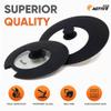 2-Pack Universal Silicone Lids for Pots and Pans - Replacement Pan Covers Fit 7-12 Inch Frying Pans and Pots, Black & Black view 3