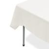 Simply Elegant Polyester Square Tablecloth  Tablecloth Runner for Birthdays, Receptions, Weddings, Finished Hems, Machine Washable | Home Decor Accessory  70 x 70 - White view 2