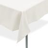 Simply Elegant Polyester Square Tablecloth  Tablecloth Runner for Birthdays, Receptions, Weddings, Finished Hems, Machine Washable | Home Decor Accessory  70 x 70 - White view 3