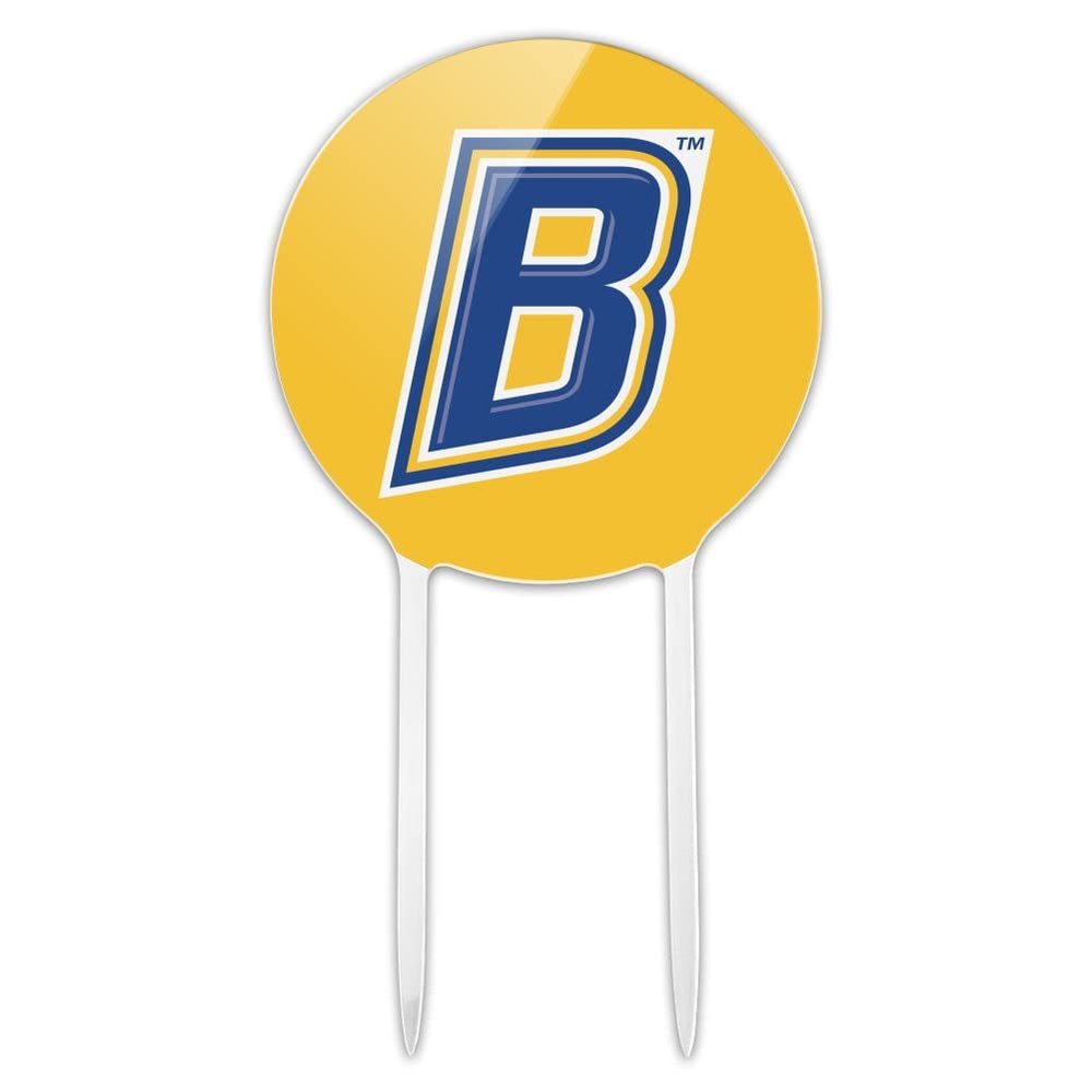 Acrylic California State University Bakersfield Secondary Logo Cake Topper Party Decoration for Wedding Anniversary Birthday Graduation