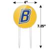 Acrylic California State University Bakersfield Secondary Logo Cake Topper Party Decoration for Wedding Anniversary Birthday Graduation view 2
