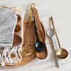 Bloomingville Horn Spoons, Set of 2 in Printed Drawstring Bag view 2