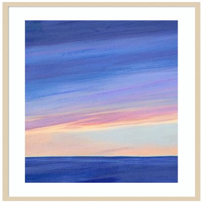 Amanti Art Framed Wall Art Print 41x33 Sunbeam Twilight I by Grace Popp, Abstract Wall Art, Coastal Decor, X-Large Poster Painting Artwork for Living Room, Bedroom, Bathroom, Kitchen, Office or