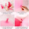 HyDren 108 Pieces Breast Cancer Awareness Decorations Balloons Arch Garland Kit 12 10 5 Inch Pink White Confetti Latex Pink Ribbon Foil Balloons for Pink Ribbon Party Decoration Supplies view 3