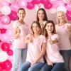 HyDren 108 Pieces Breast Cancer Awareness Decorations Balloons Arch Garland Kit 12 10 5 Inch Pink White Confetti Latex Pink Ribbon Foil Balloons for Pink Ribbon Party Decoration Supplies view 4