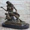 EUROPEAN BRONZE Art Deco Nouveau Nude Female and Baby Bronze Masterpiece Sculpture Figure Decor Decorative view 1