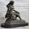 EUROPEAN BRONZE Art Deco Nouveau Nude Female and Baby Bronze Masterpiece Sculpture Figure Decor Decorative view 2