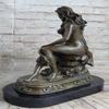 EUROPEAN BRONZE Art Deco Nouveau Nude Female and Baby Bronze Masterpiece Sculpture Figure Decor Decorative view 4
