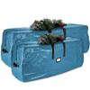 Hearth & Harbor Christmas Tree Storage Bag - Artificial Christmas Tree Bag with Reinforced Handles, Dual Zipper, Wide Opening - Storage Container for Trees and Decorations, 2 Piece set - 7.5 + 9 FT view 1