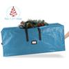Hearth & Harbor Christmas Tree Storage Bag - Artificial Christmas Tree Bag with Reinforced Handles, Dual Zipper, Wide Opening - Storage Container for Trees and Decorations, 2 Piece set - 7.5 + 9 FT view 3