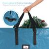 Hearth & Harbor Christmas Tree Storage Bag - Artificial Christmas Tree Bag with Reinforced Handles, Dual Zipper, Wide Opening - Storage Container for Trees and Decorations, 2 Piece set - 7.5 + 9 FT view 4