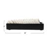 Creative Co-Op Handmade Alabaster Dominos in Soapstone Tray, Black and White view 2