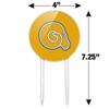 Acrylic Albany State University Secondary Logo Cake Topper Party Decoration for Wedding Anniversary Birthday Graduation view 2