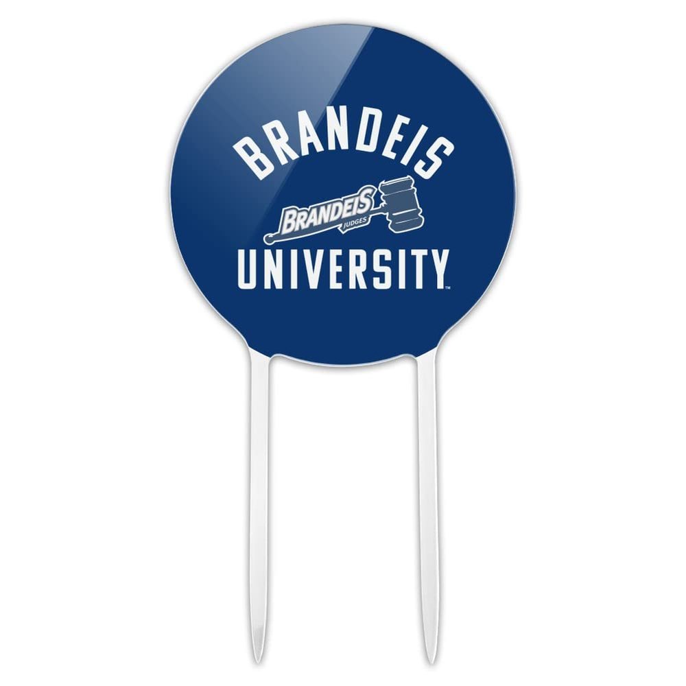 Acrylic Brandeis University Judges Logo Cake Topper Party Decoration for Wedding Anniversary Birthday Graduation